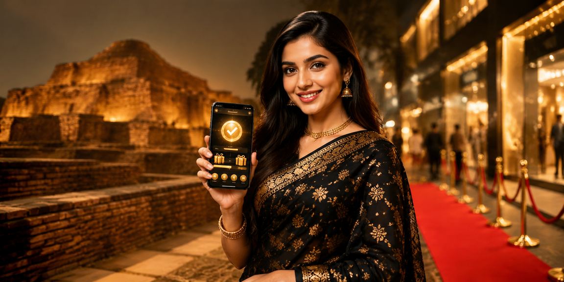 বাংলাদেশের মোবাইল থেকে fg77 অ্যাপ ব্যবহার করে লটারি খেলার দৃশ্য